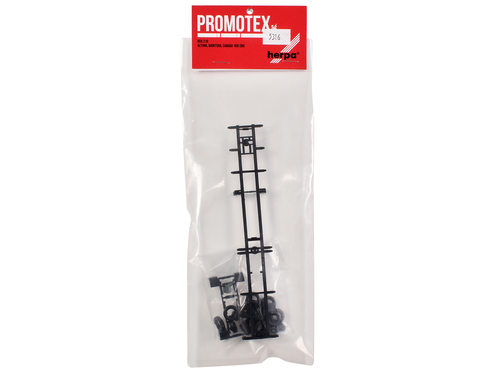 Container Chassis for 3-Axle 48ft Trailer 1/87 (HO) Plastic Model by Promotex