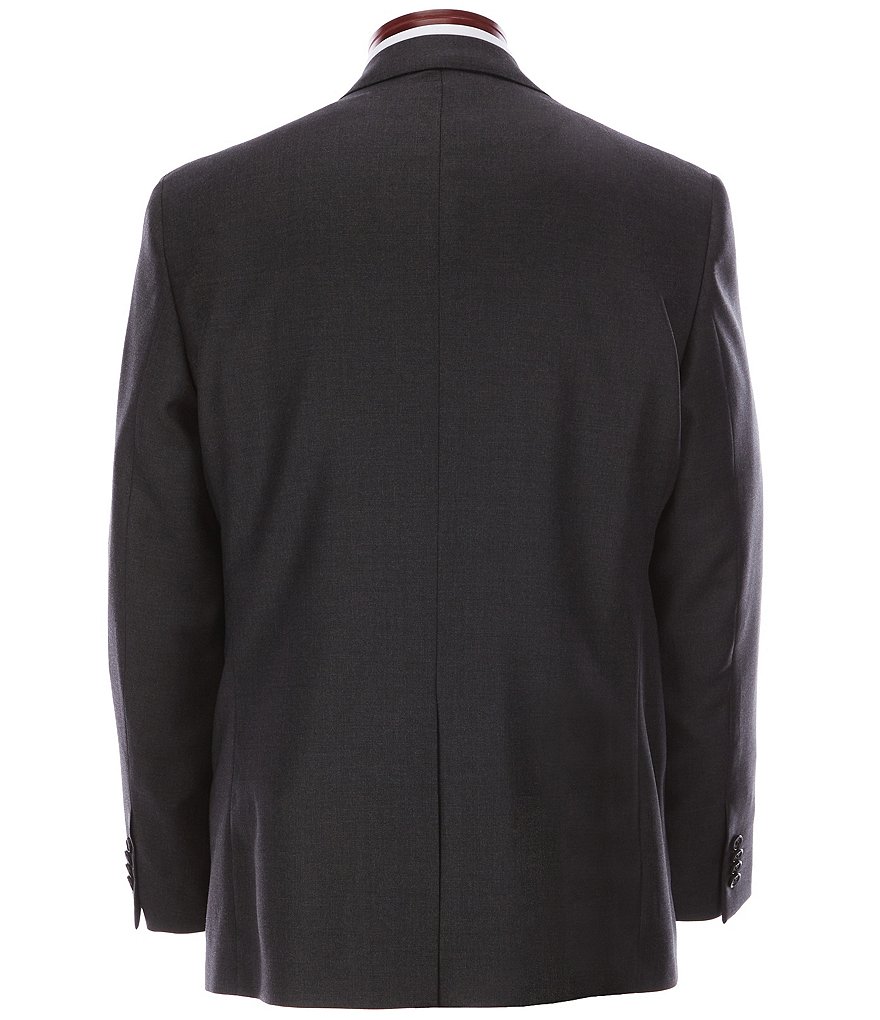 Cremieux Modern Fit Solid Grey Pleated Wool Suit