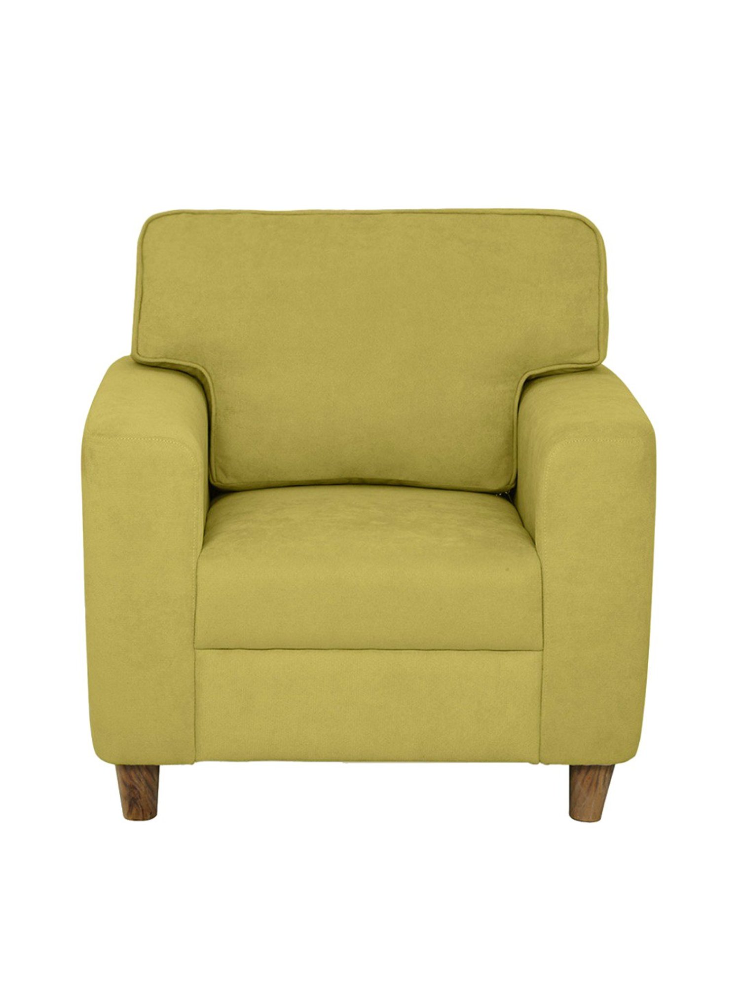 Duroflex Utopia Green Wood 1 Seater Sofa