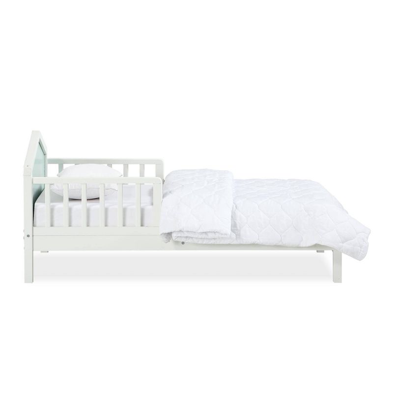 Albie A-Frame Toddler Bed with Reversible Headboard Mint Green/White - Novogratz