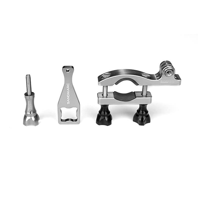 Navy Mount: 15-35mm All-Aluminum Handlebar, Seat Post, Bike & Ski Pole Mount for GoPro Hero 8, Max, 7, 6, Fusion, Hero 5, 4, Session, 3+, 3, 2, HD & Osmo Action