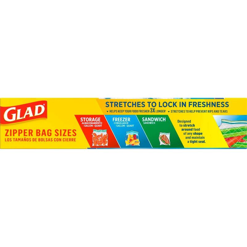 Glad Flex'N Seal Quart Travel Bags - 8ct
