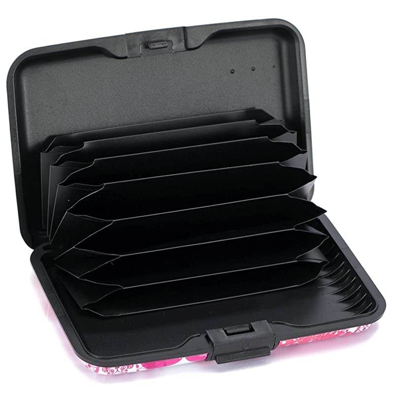 Mini RFID Aluminum Wallet Credit Cards Holder Business Card Case Metal ID Case for Men Women heart