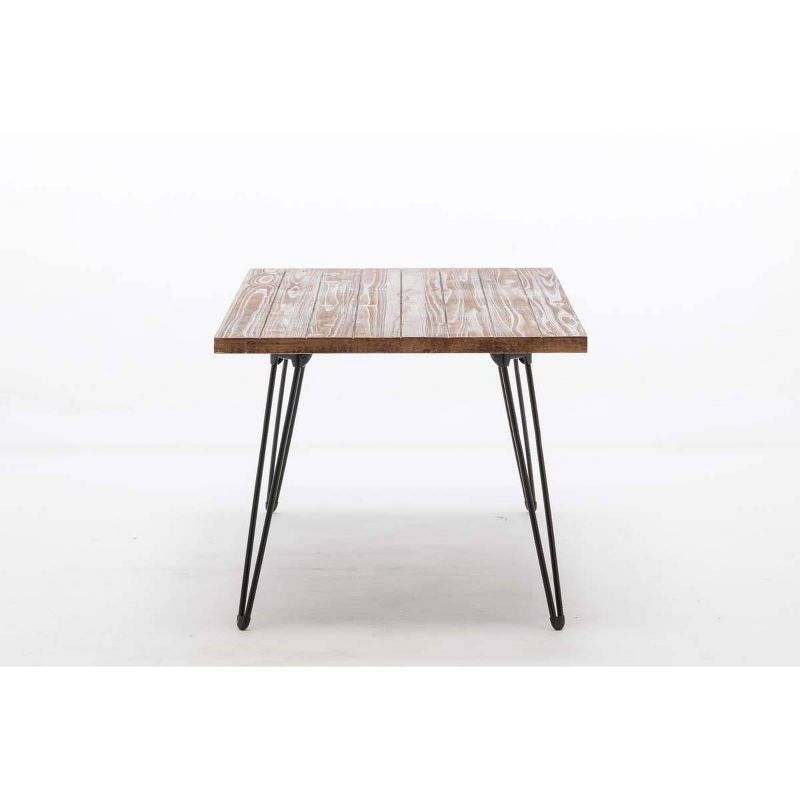 Leonardo End Table Weathered Fir & Black - Boraam