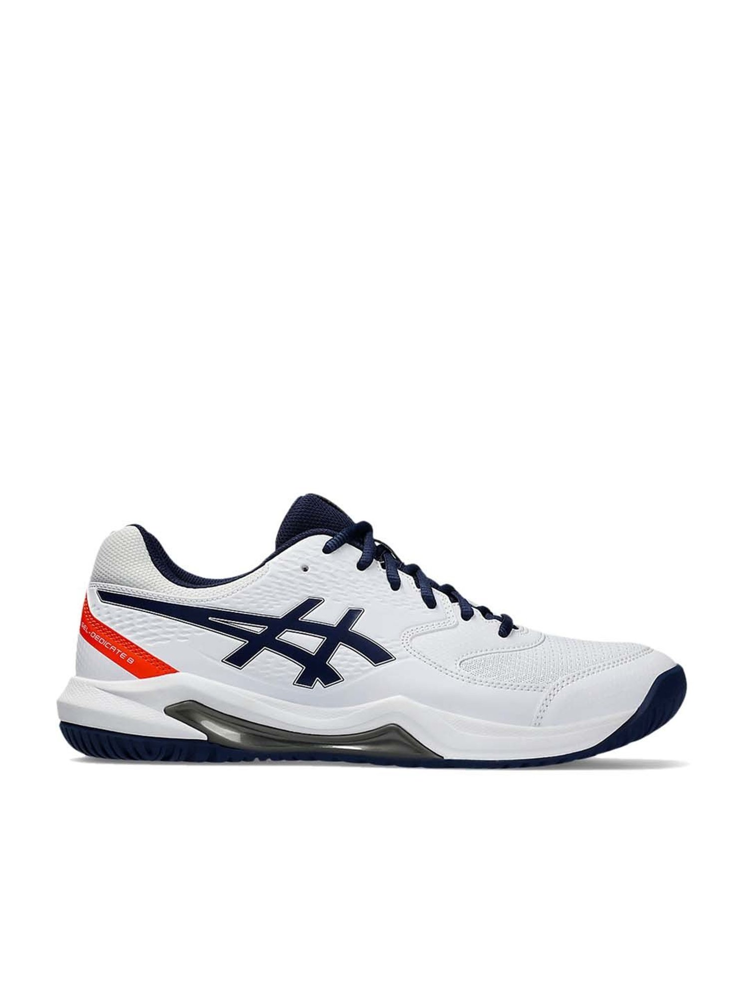 Asics Men's GEL-Dedicate 8 White Tennis Shoes