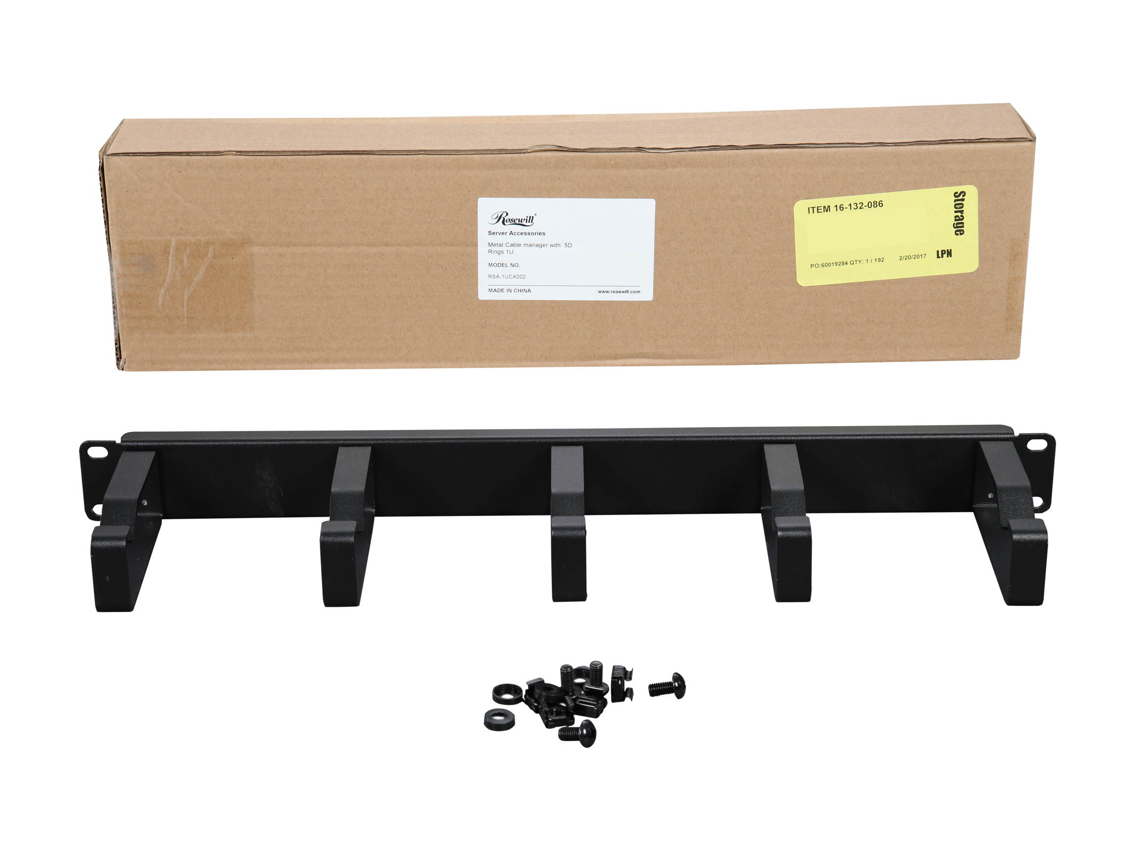 Rosewill 1U Metal Cable Duct RSA-1UCA001