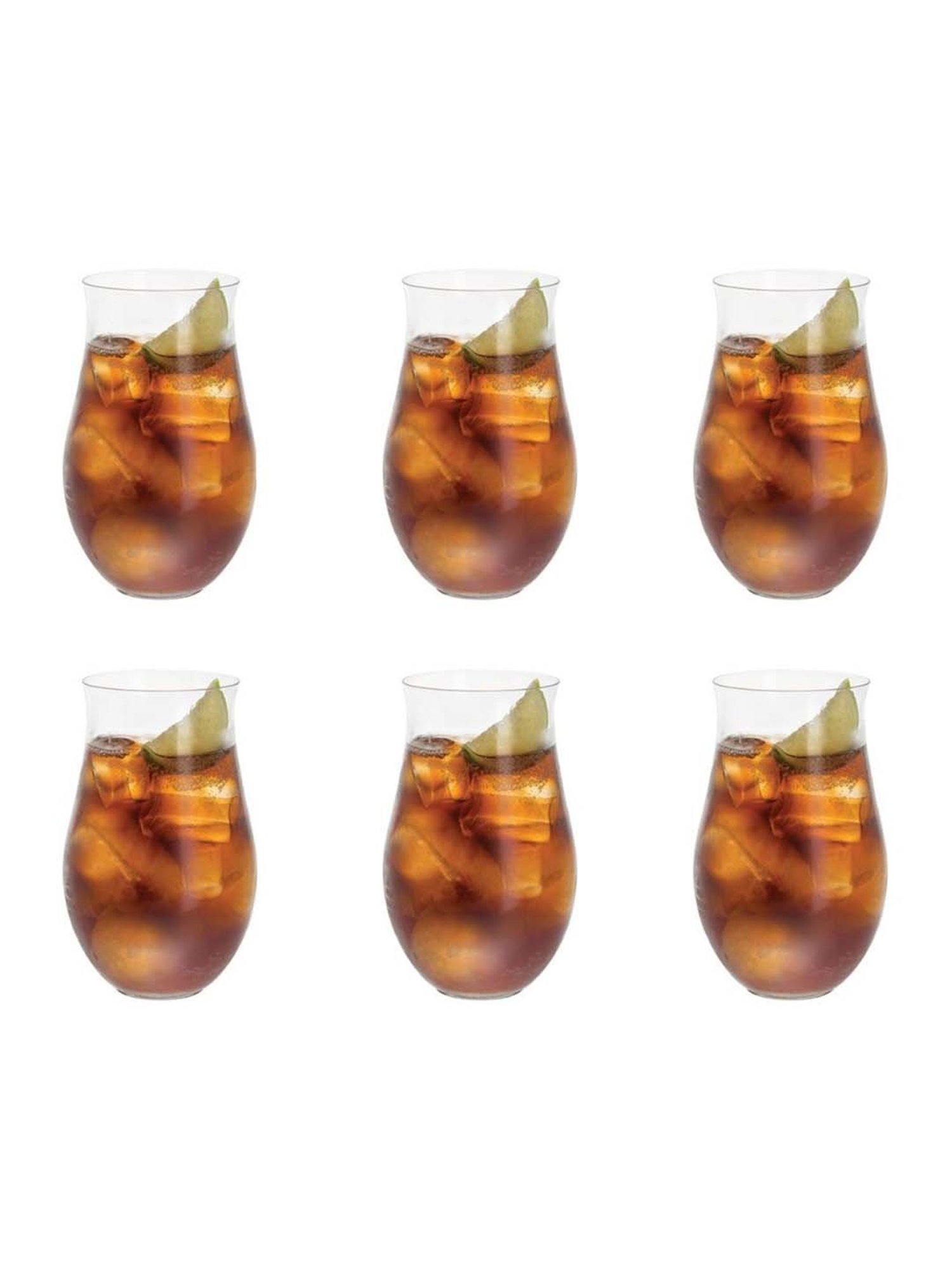 DARTINGTON Crystal Transparent Rum Glasses (380 ml) - Set of 6