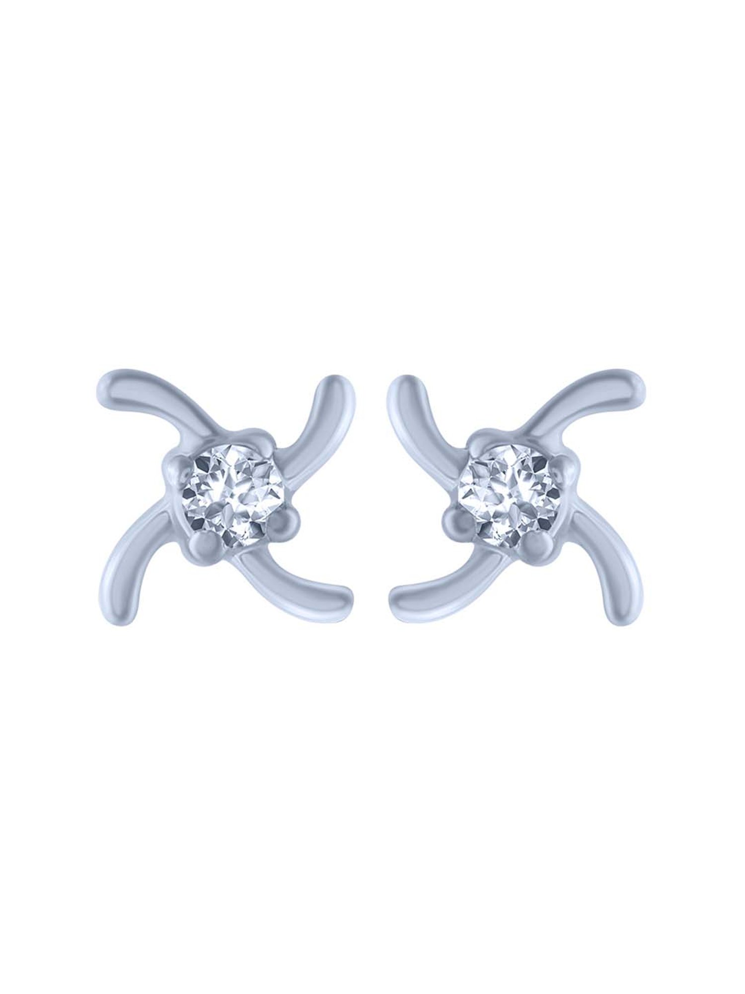 P.C. Chandra Jewellers 18 kt Gold & Diamond Earrings