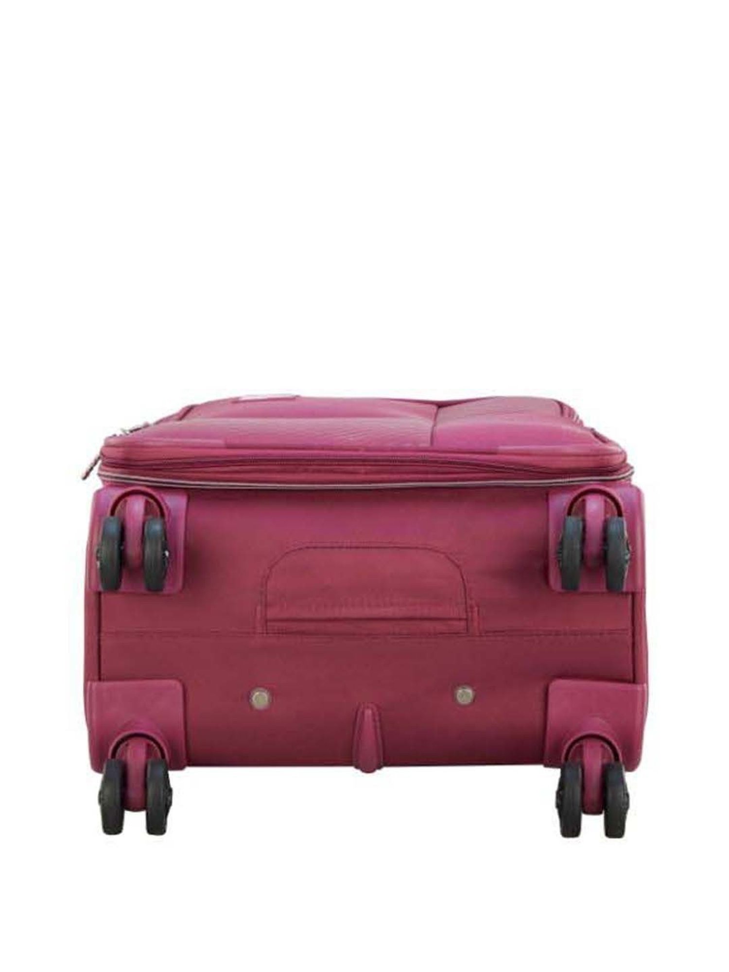 VIP Cardinal Str Exp Burgundy Striped Soft Cabin Trolley Bag - 39.5 cm