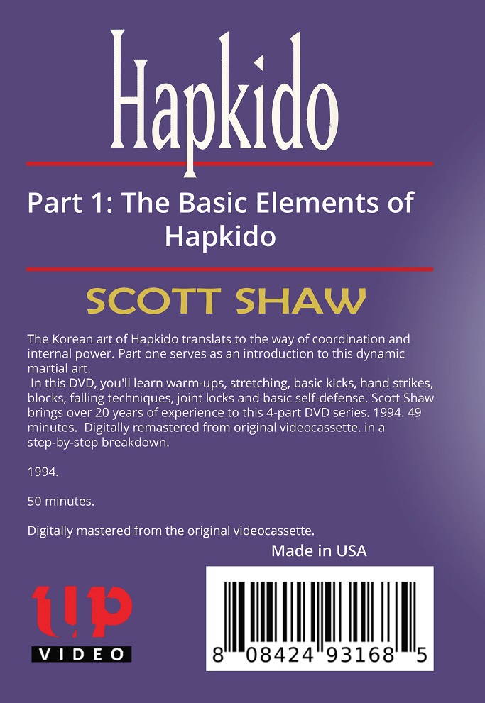 Korean Hapkido Martial Arts #1 Basic Elements DVD Scott Shaw