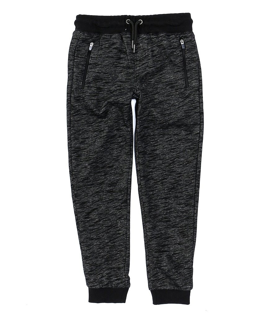 First Wave Little Boys 2T-7 Marled French Terry Jogger Pants
