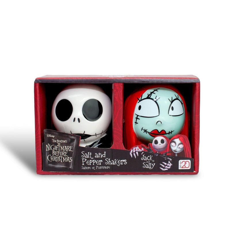 Seven20 OFFICIAL Nightmare Before Christmas Salt & Pepper Shakers | Jack & Sally Set