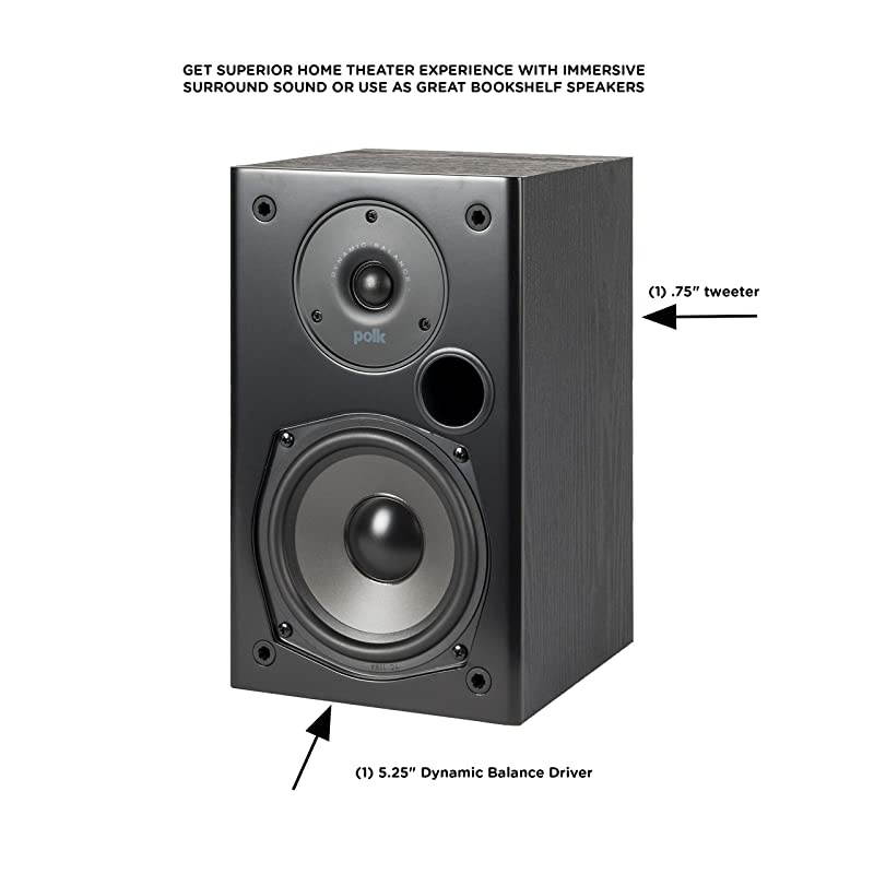 T Series 5 Channel Home Theater Bundle | Includes Two (2) T15 Bookshelf, One (1) T30 Center Channel & Two (2) T50 Tower Speakers | Premium Sound at a Great Value | Dolby and DTS Surround