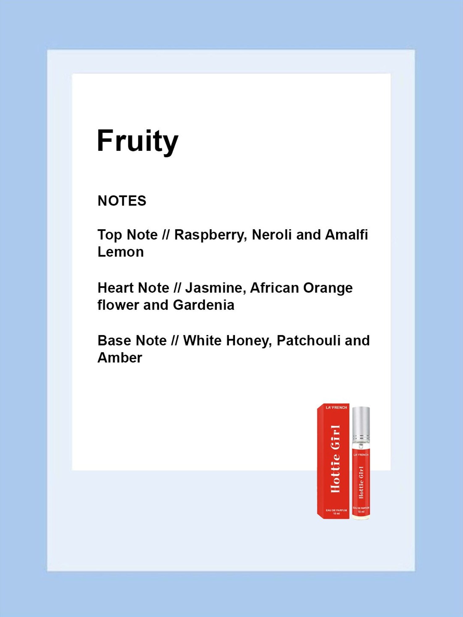 La'French Hottie Girl Eau de Parfum for Women - 10 ml