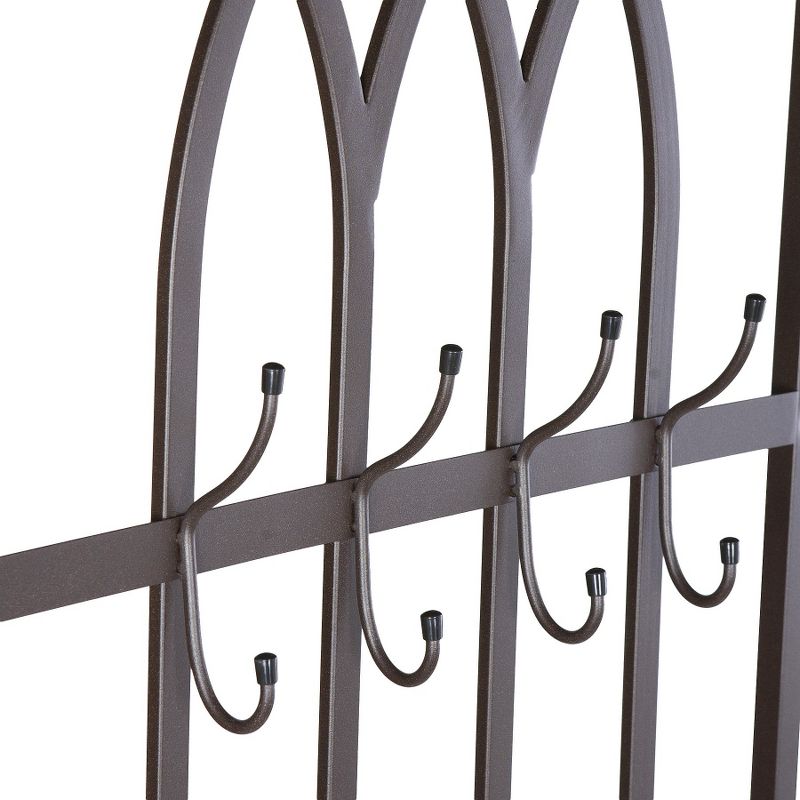 Brooklyn Hall Tree Bench - Dark Brown - Aiden Lane