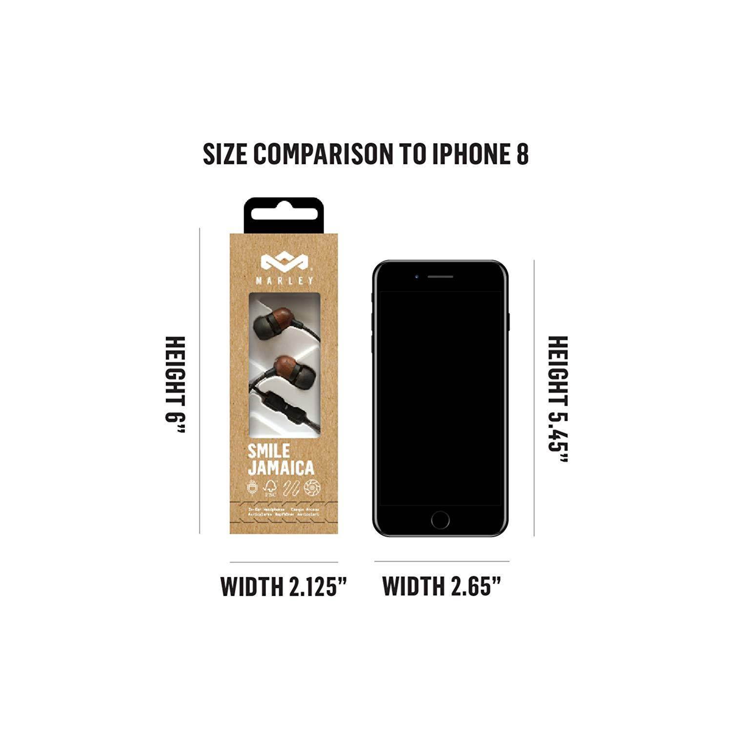 House of Marley House of marley emje041sb Smile Jamaica Earphones mic Black, 2 Ounce