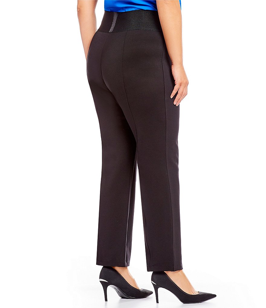 Calvin Klein Plus Size Wide Waist Straight Pant