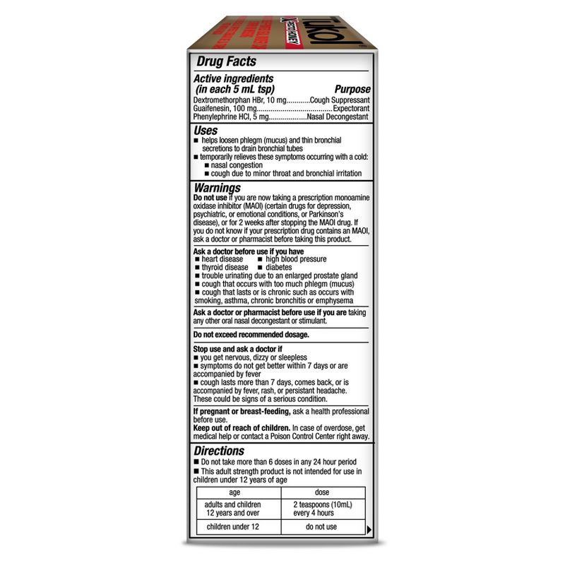 Tukol X-Pecto Miel Multi Symptom Cold Relief Liquid - Natural Honey - 4 fl oz