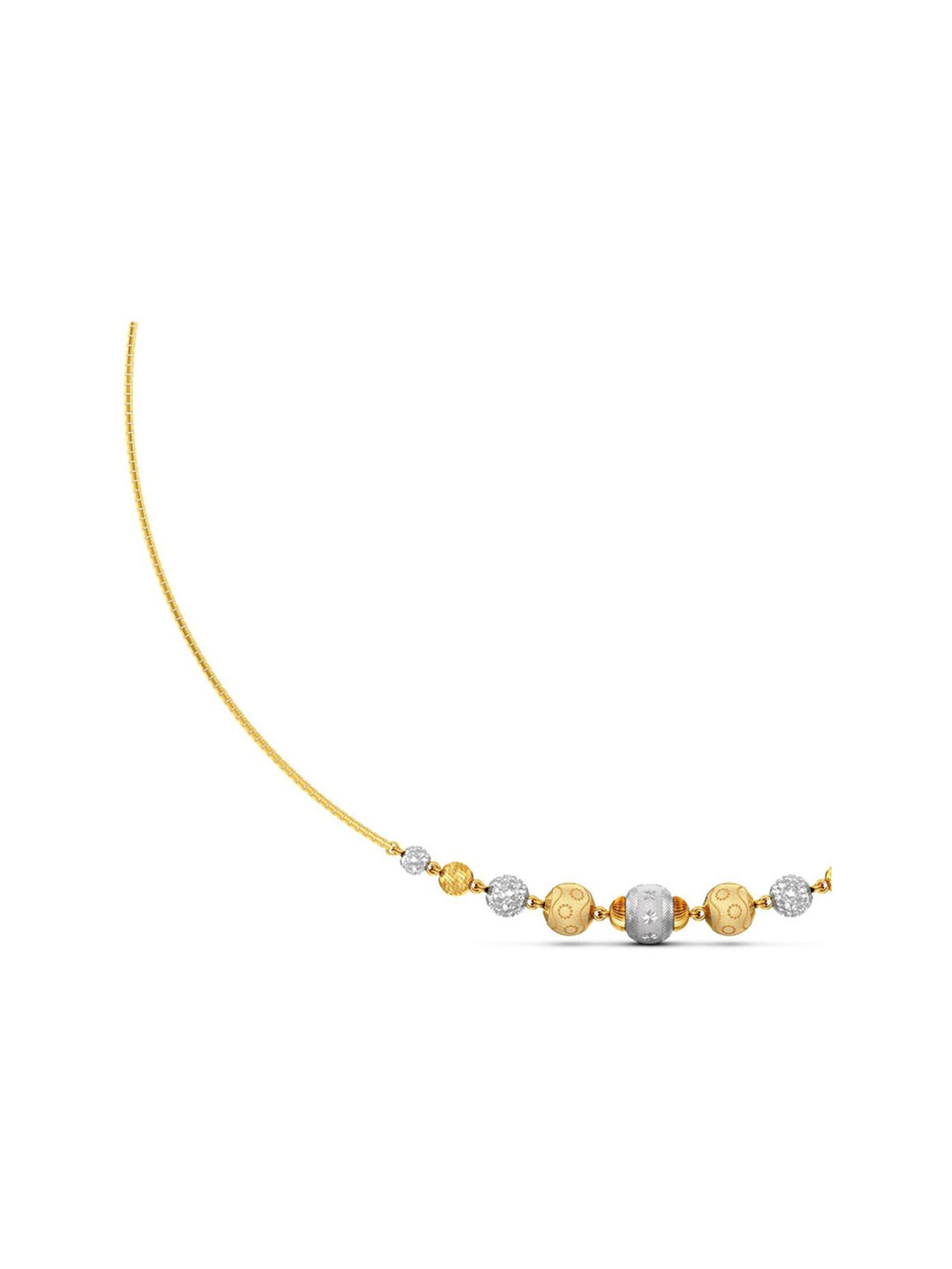 CKC Repouss&iquest; Work Rudraksha Gold Extender Neck Chain: Spiritual Elegance