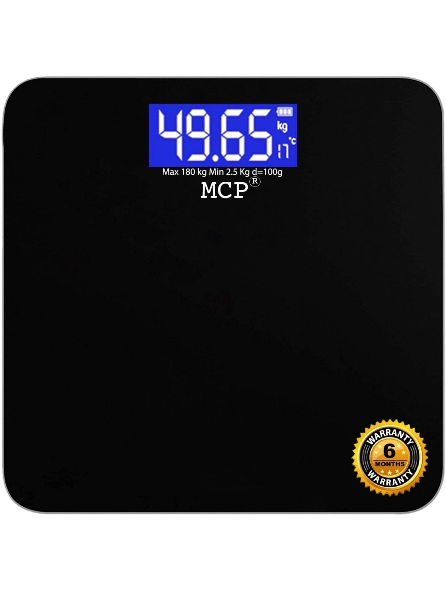 MCP Human Body Digital Weighing Scale (Black)