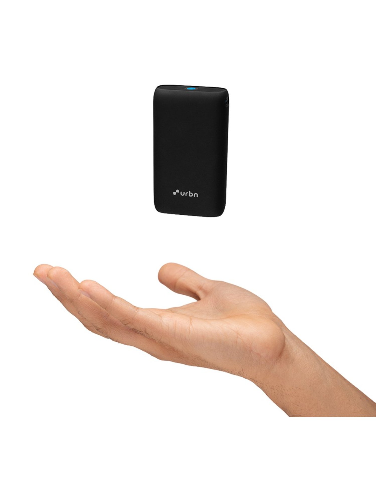 URBN 10000 mAh Type C Lithium ion Premium Black Edition Nano Power Bank, 20W Fast Charging (Black)