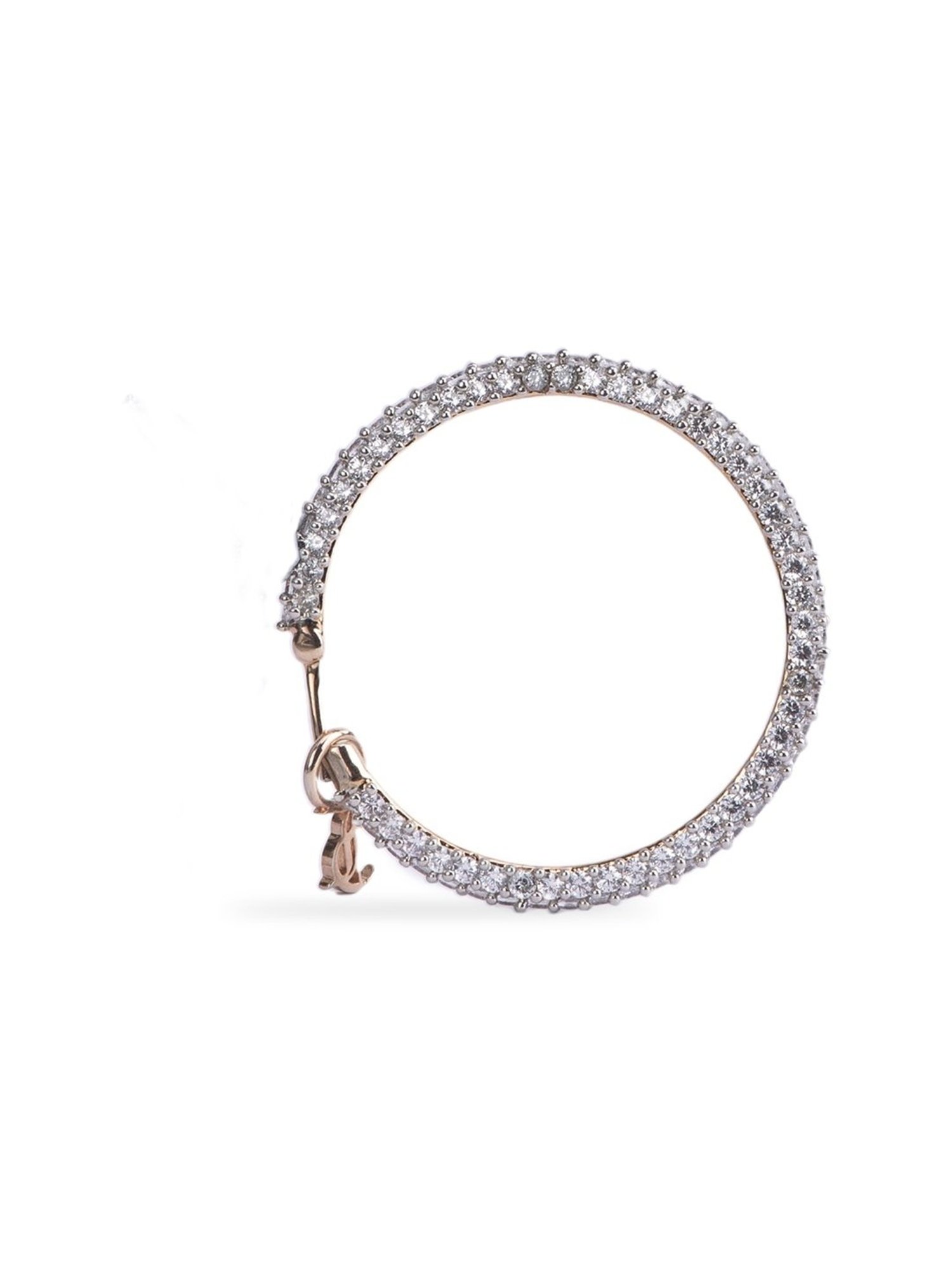 Juicy Couture Natalie White Hoop Earrings for Women