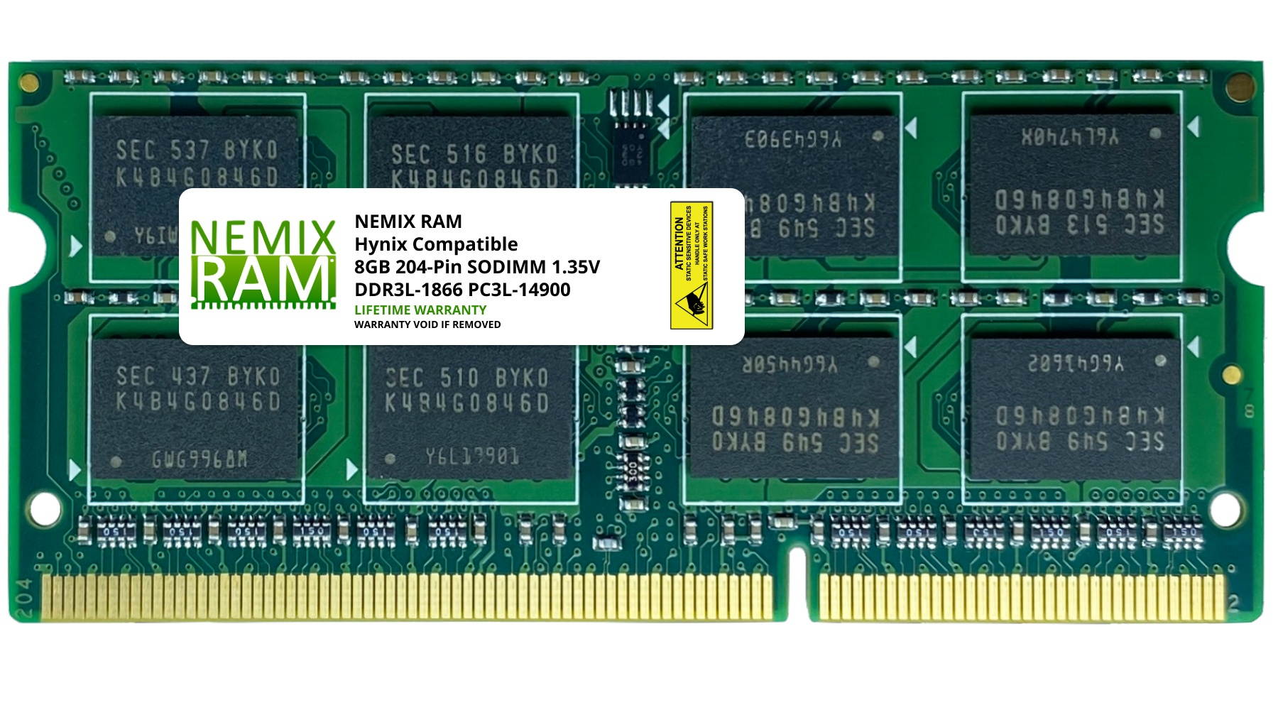 HMT41GS6DFR8A-RD Hynix Replacement 8GB DDR3L-1866 PC3L-14900 Non-ECC Unbuffered Memory by NEMIX RAM