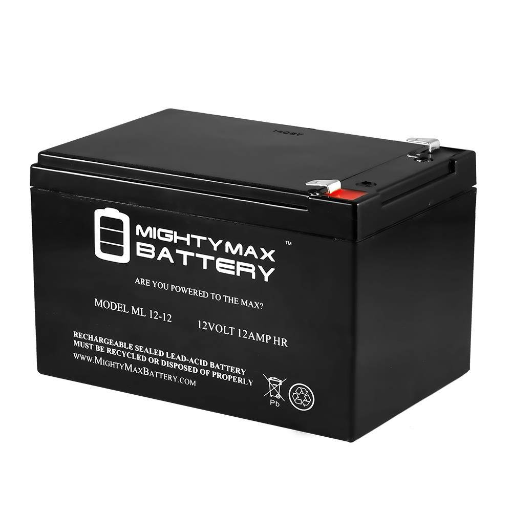 ML12-12 - 12V 12AH F2 UPS Battery Replaces Panasonic LC-RA1212P1, LCRA1212P1