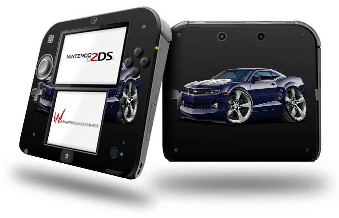 2010 Camaro RS Blue Dark - Decal Style Vinyl Skin fits Nintendo 2DS