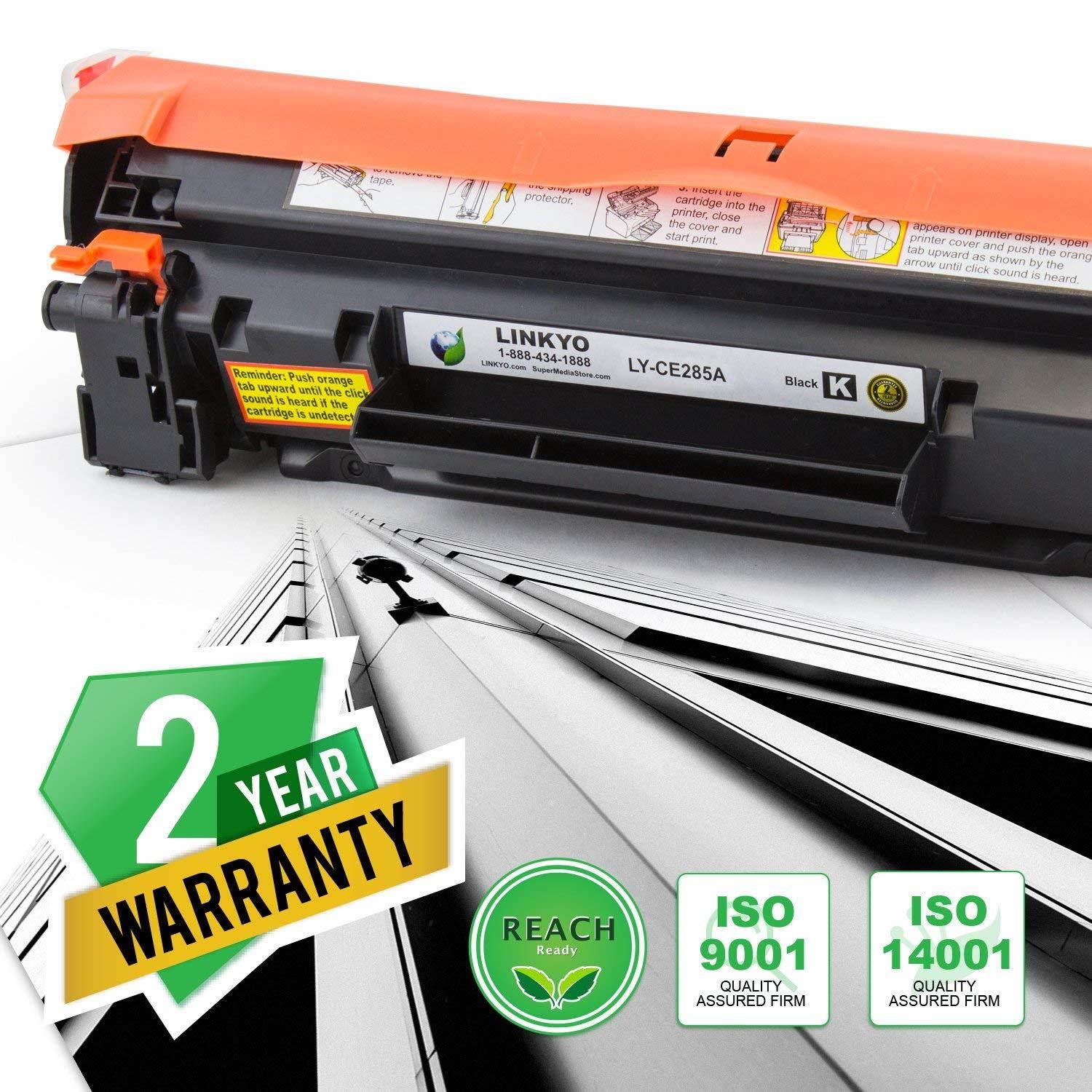 LINKYO Compatible Toner Cartridge Replacement for HP 85A CE285A (Black)