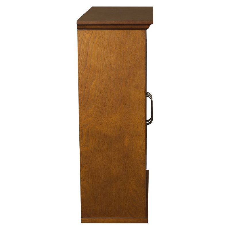 Avery Wall Cabinet Oil Oak Brown - Elegant Home Fashions