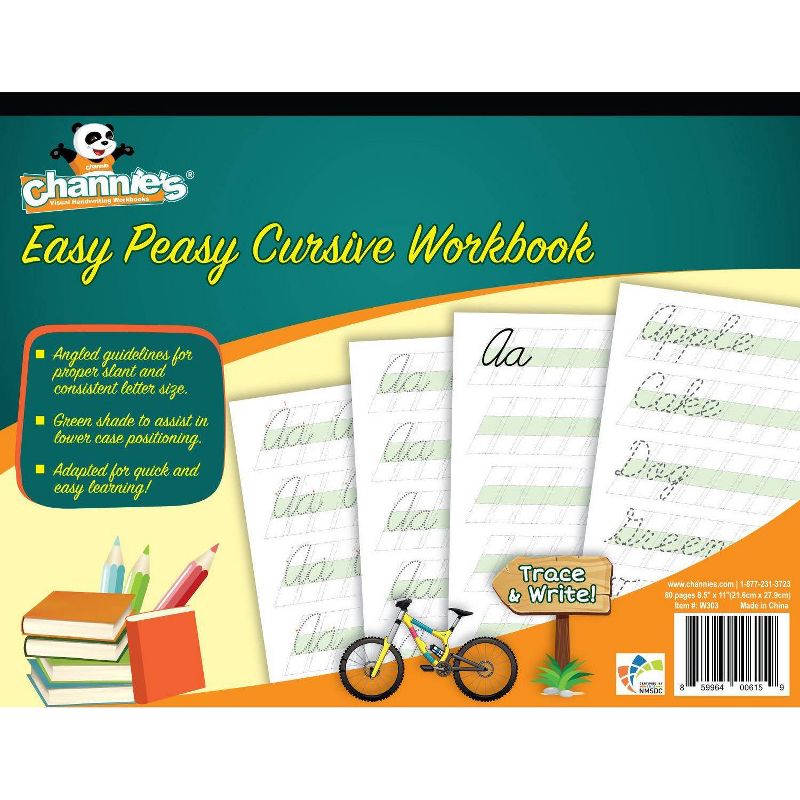 Channie's Easy Peasy Cursive Workbook