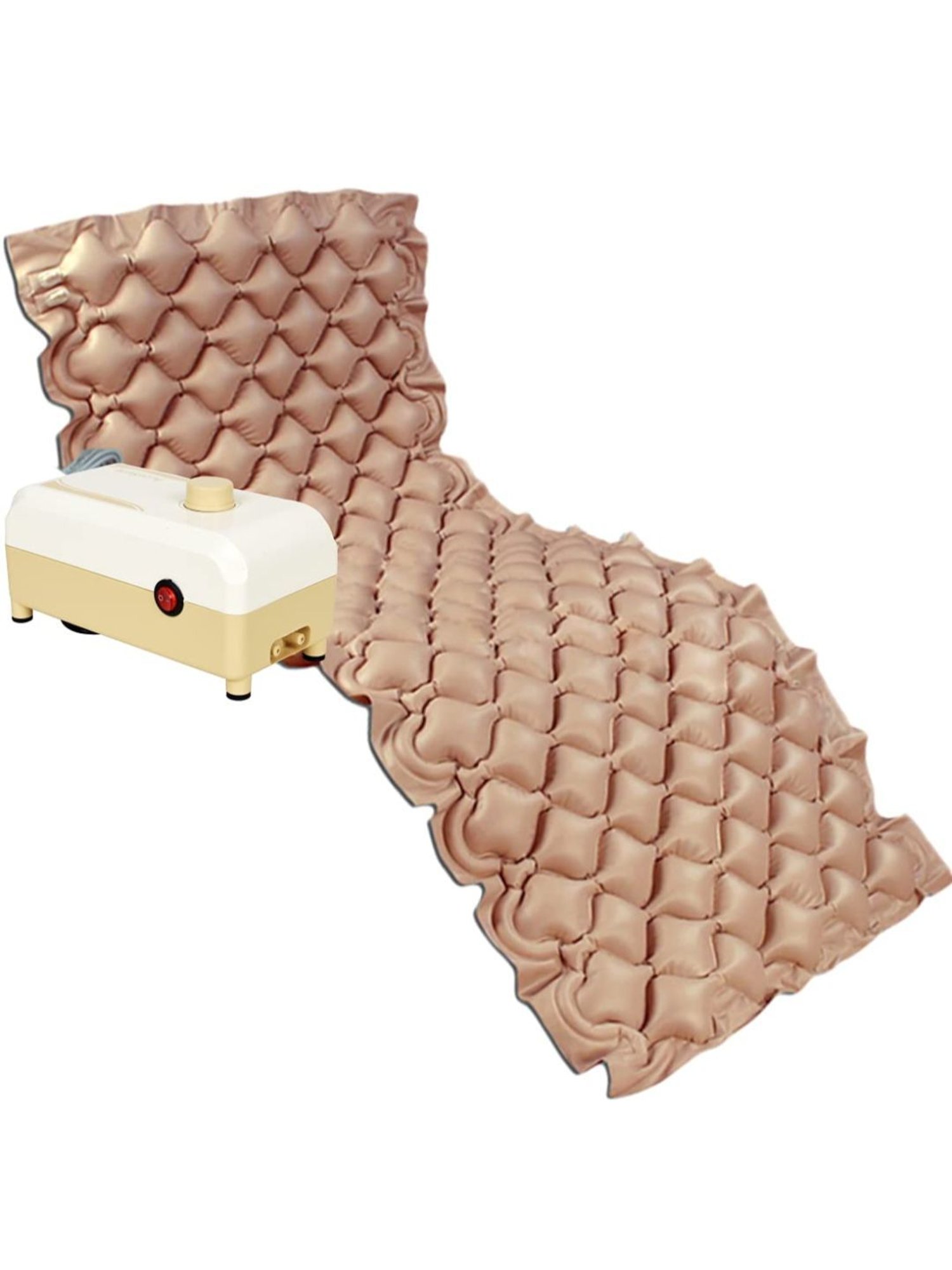 AccuSure Anti Decubitus Air Mattress with Air Pump (Beige)