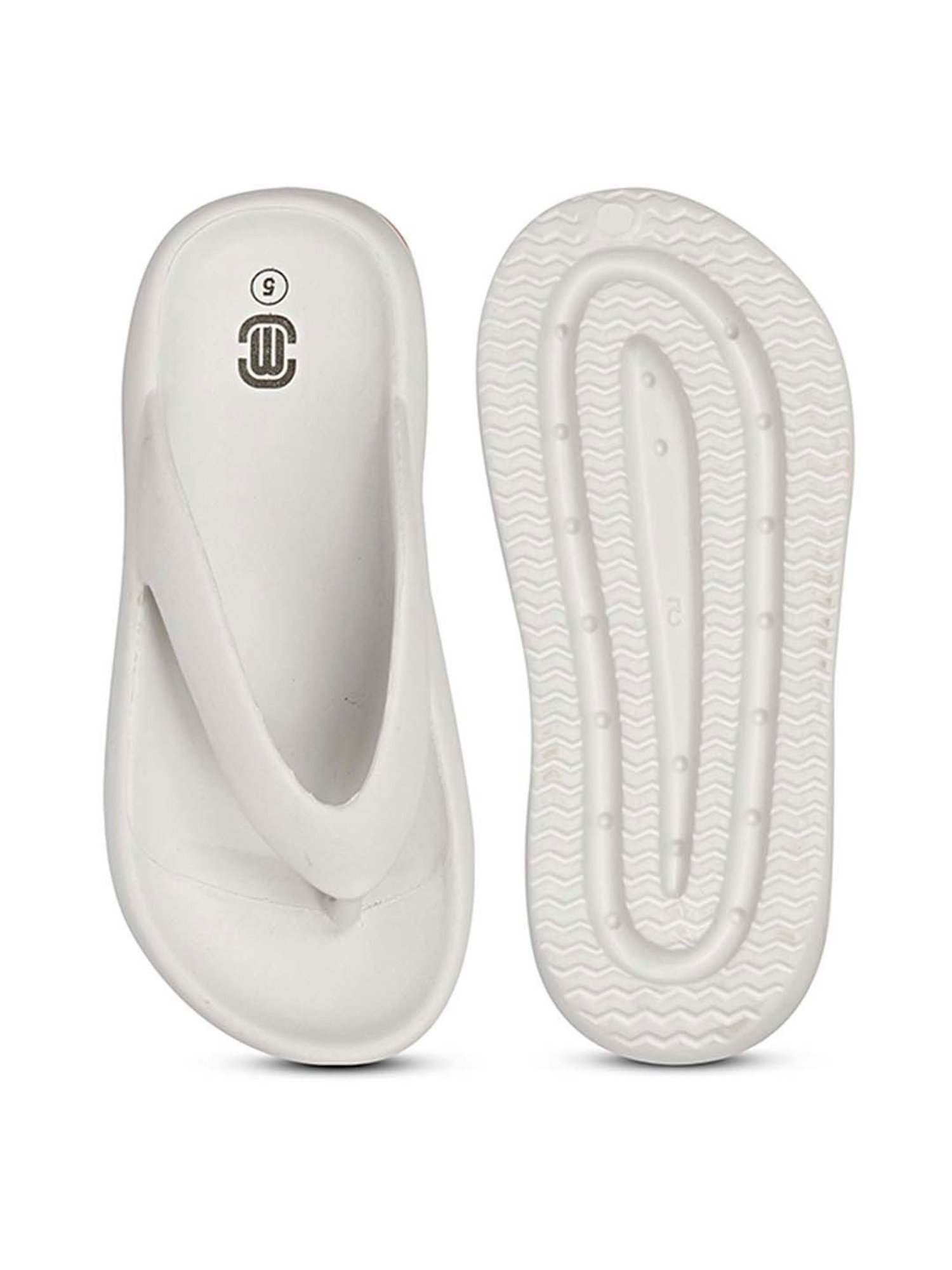 Mozafia Women's Grey Flip Flops