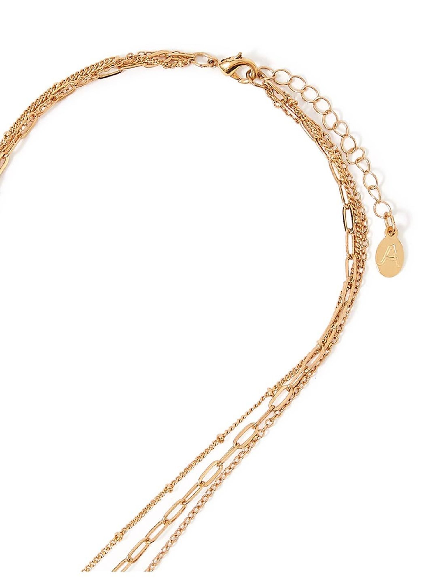 Accessorize London Celestial Purple & Golden Casual Necklace