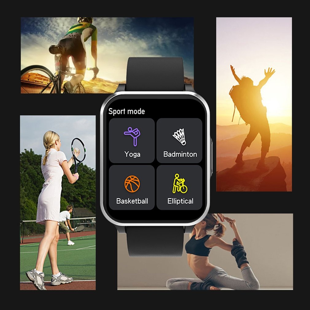 TM02 1.7 Inch Sports Smart Watch Music Player Wireless Communication Waterproof MP3 Player Smart Watch,1.7 inch,Black steel