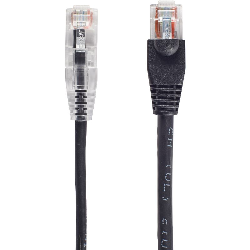 Black Box Slim-Net Cat.6a Patch UTP Network Cable - 7 ft Category 6a Network Cable for Patch Panel, Network Device - First End: 1 x RJ-45 Male Network