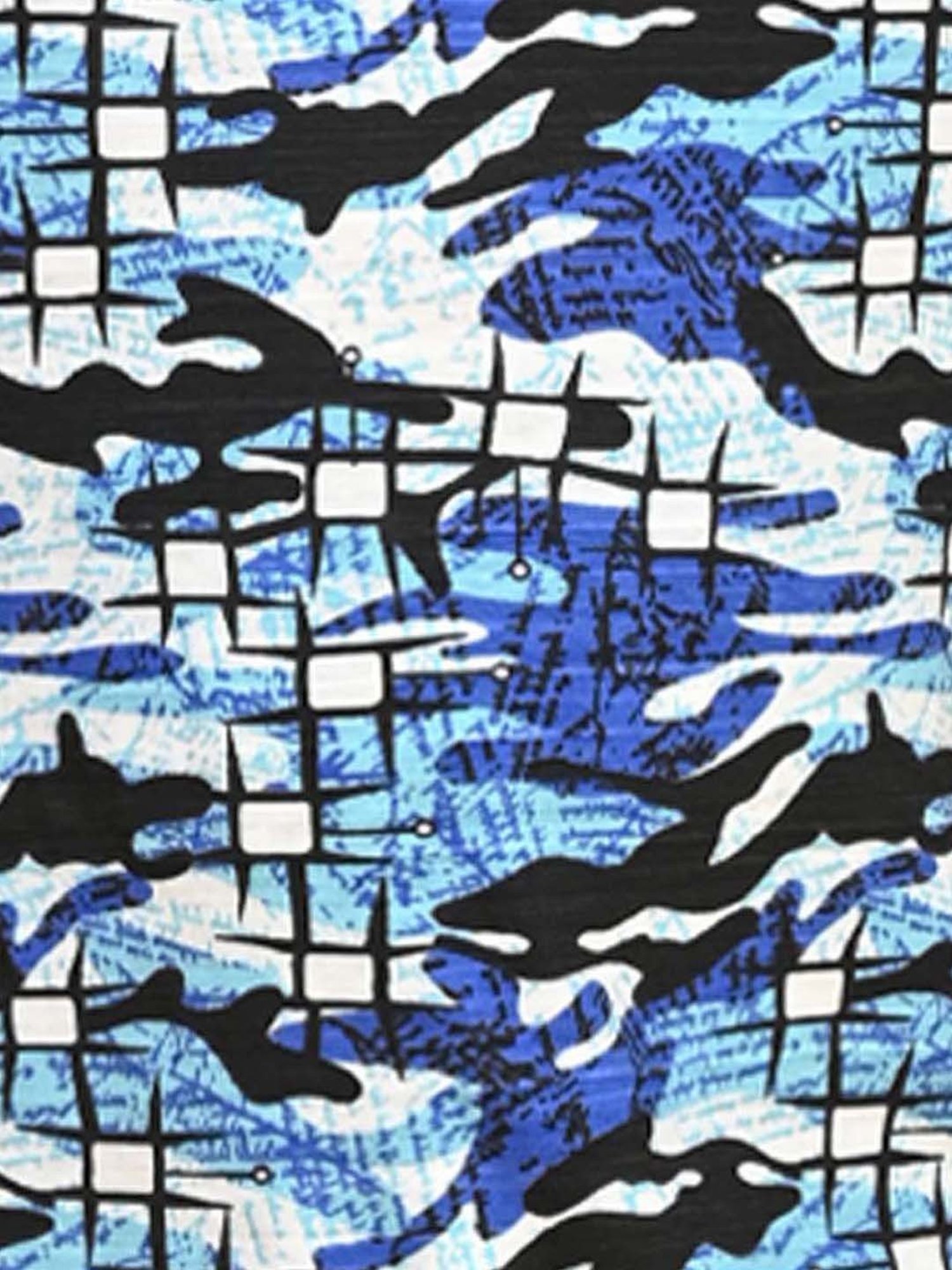 Anthrilo Kids Blue Cotton Printed Full Sleeves T-Shirt & Trouser