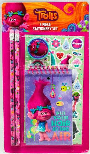 NEW DreamWorks Trolls Movie Stationery Pack Dont Be Smug Give A Hug