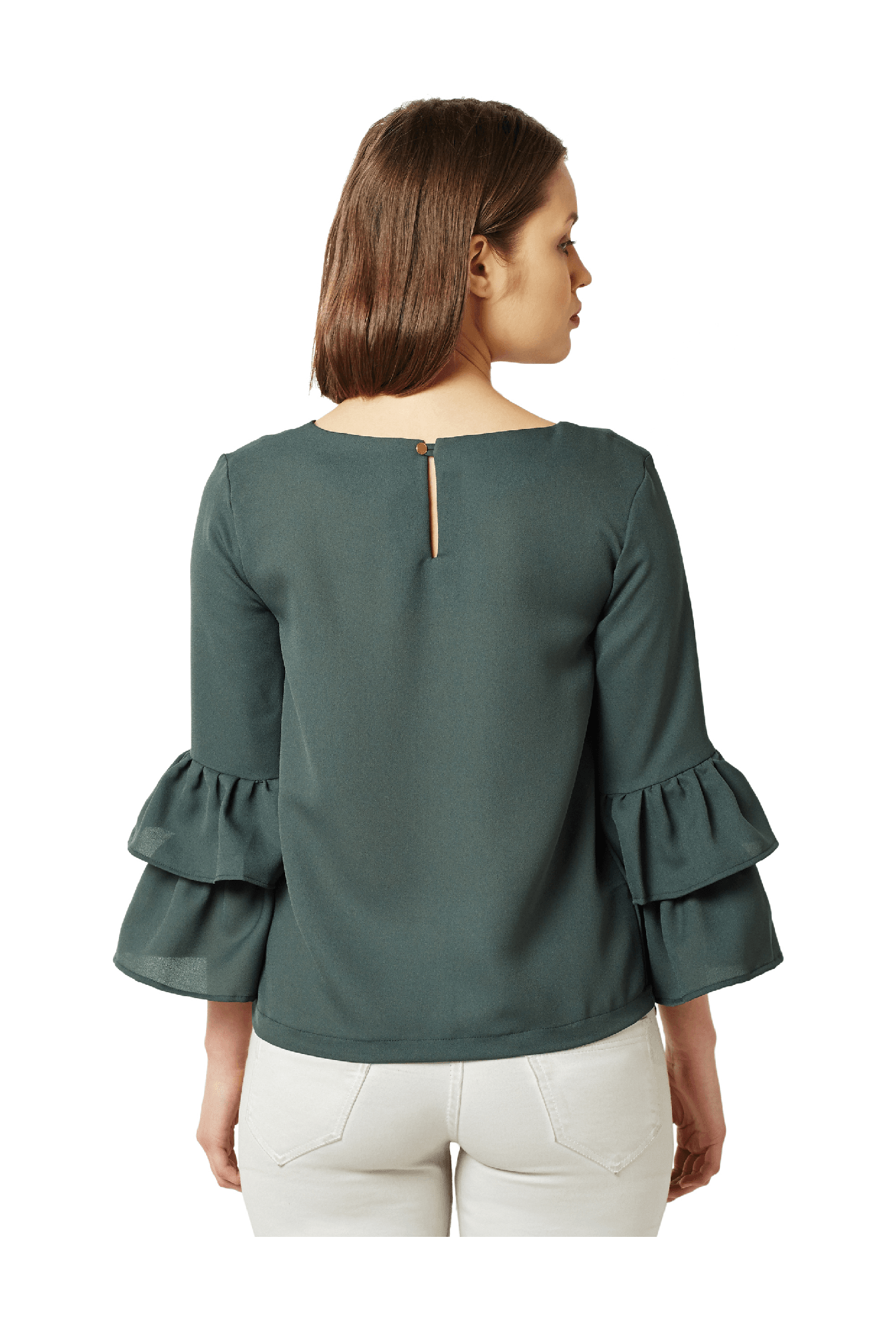 Miss Chase Green Crepe Top