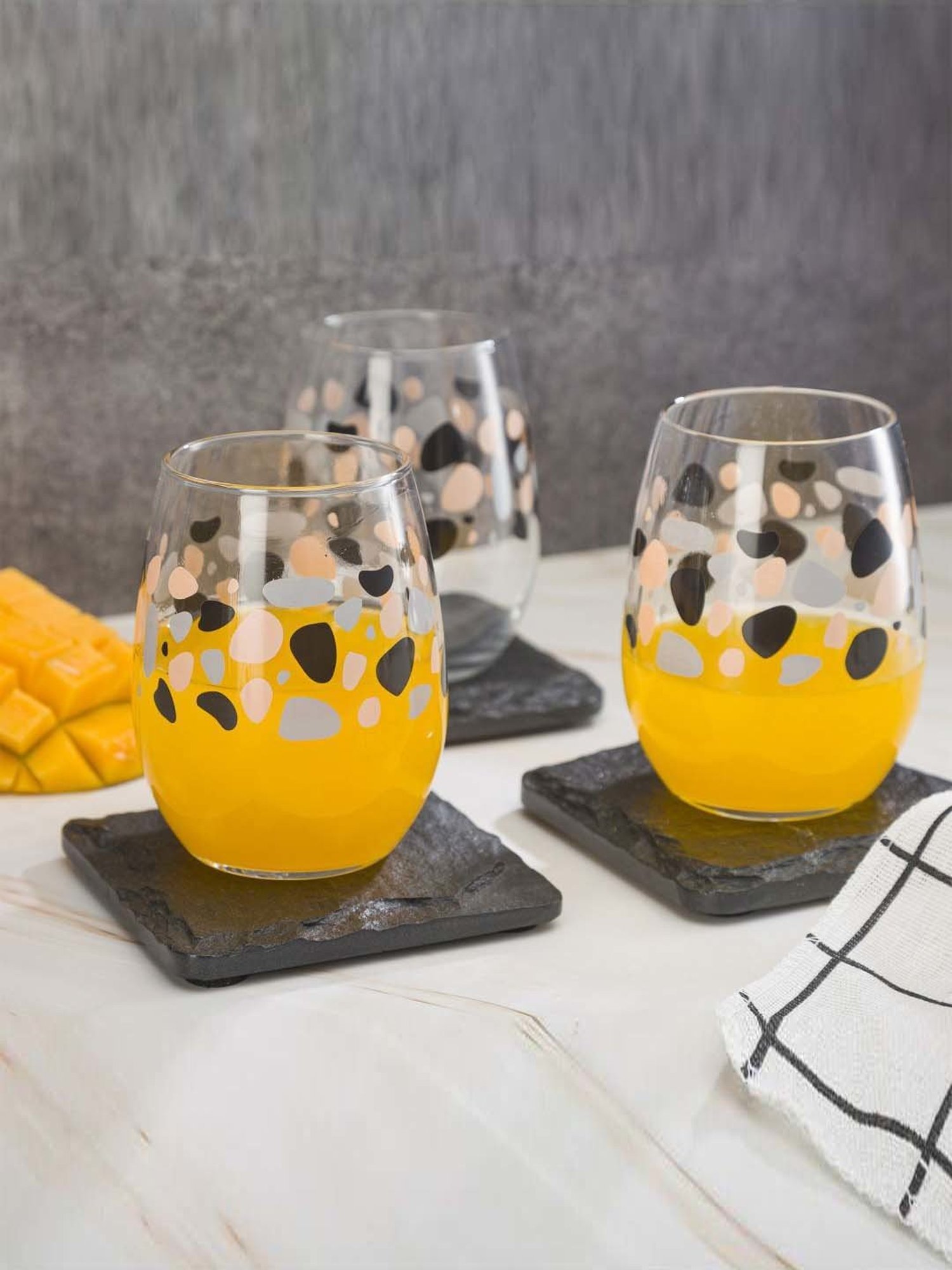 Pasabahce Transparent Pebble Water Glasses (0.35 L) - Set of 6