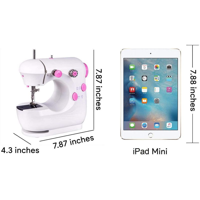 Dartwood Mini Portable Sewing Machine - Compact and Lightweight for Beginners and Kids
