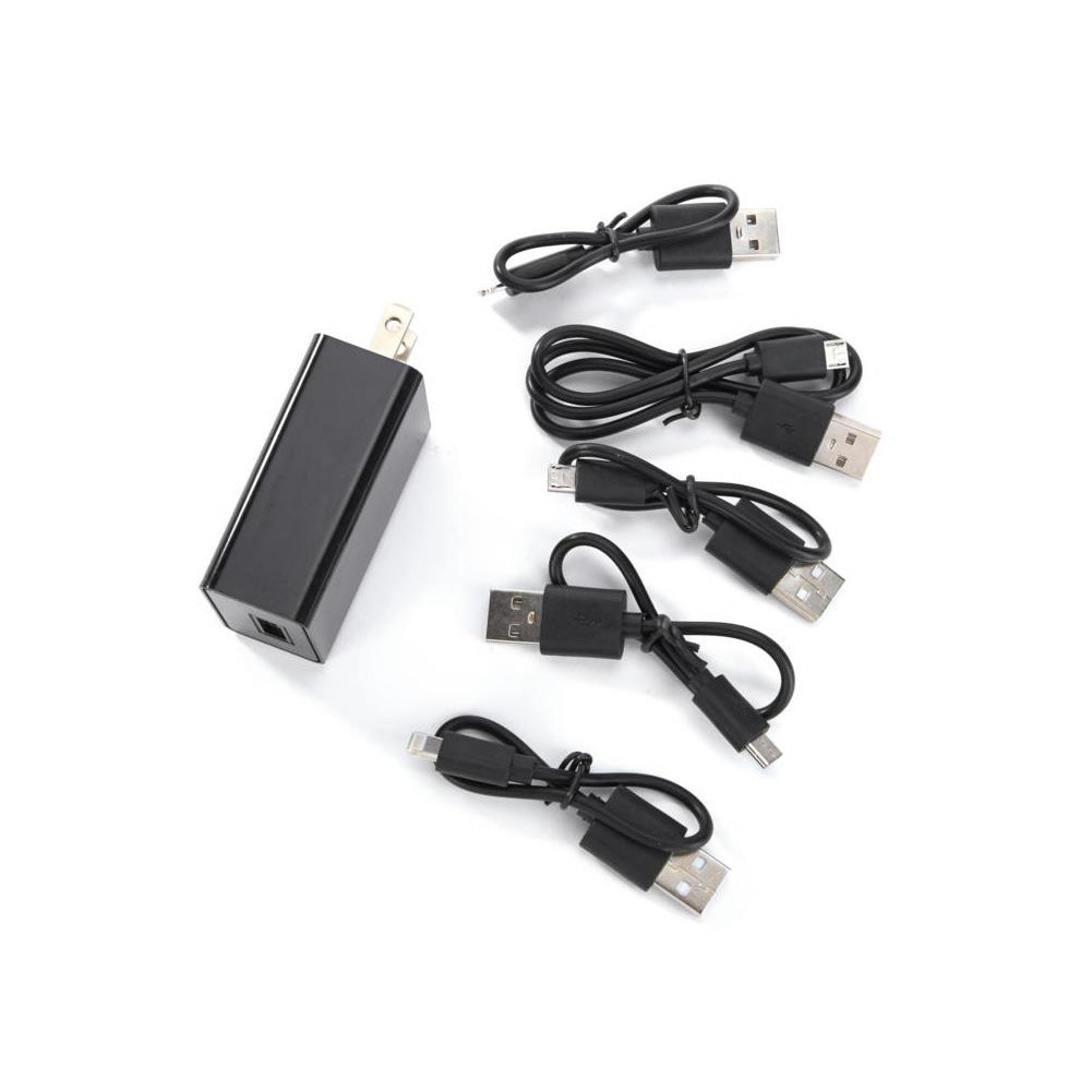 instaCHARGE Grab & Go 4-Pack 4000mAh Power Banks & Charging Station, Black