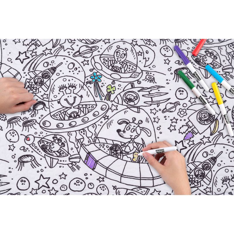 Full/Queen Talca Quilt Blue/White/Red - Jessica Simpson