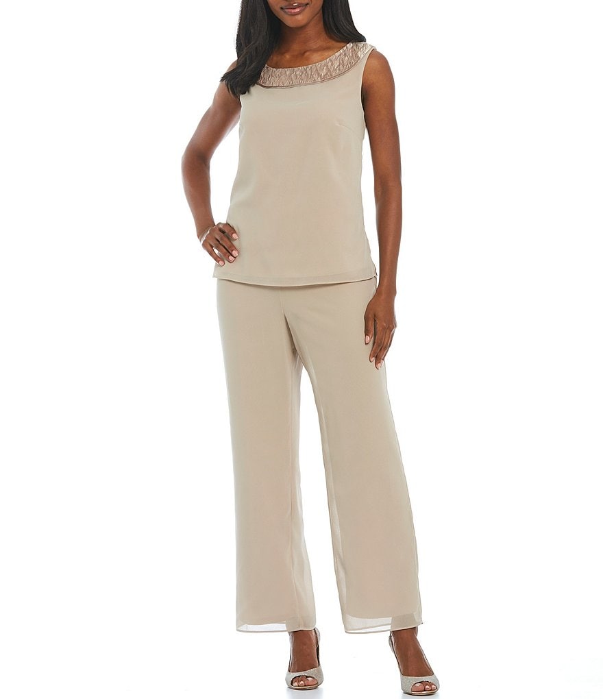 Alex Evenings Stretch Velvet Long Sleeve Ruched Beaded Accent Collar Boat Neck Blouse