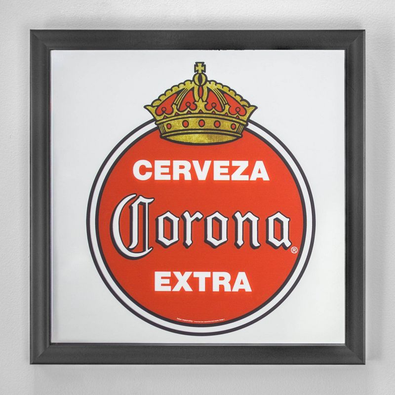 Vintage Corona Extra Screen Printed Mirror Red/White - Crystal Art Gallery