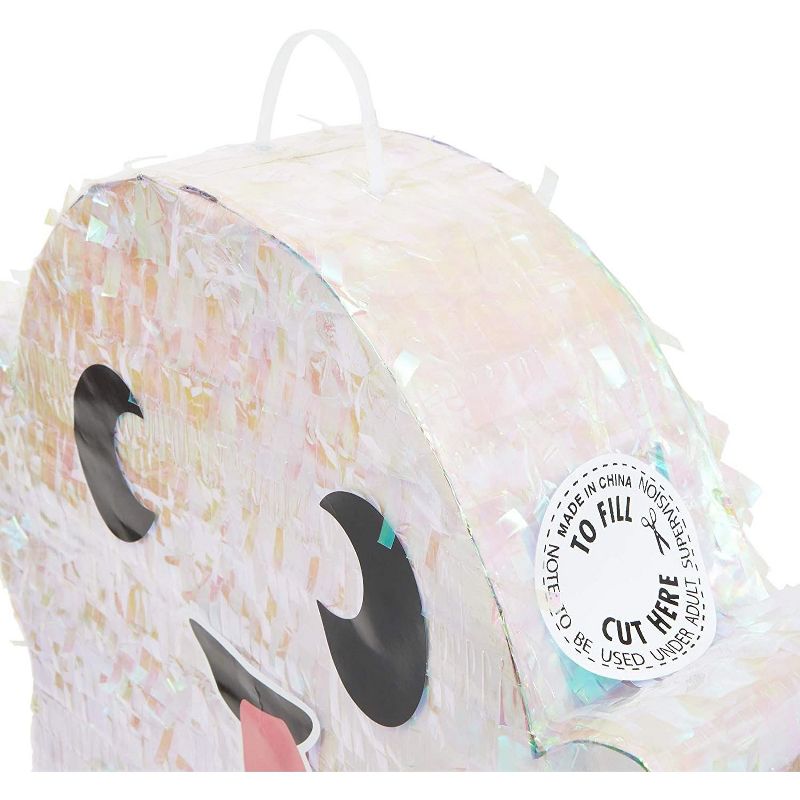 Spooky Central Small Ghost Pinata for Halloween Party (13 x 16.5 x 3 In)