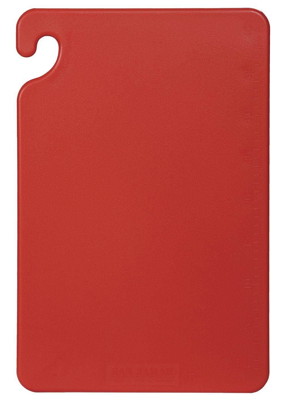 SAN JAMAR CB182412RDGR Cutting Board,18x24,Red