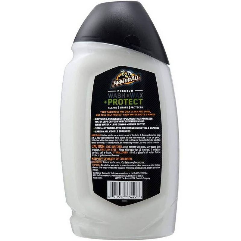 Armor All 48oz Premium Wash and Wax Protectant Automotive Wash