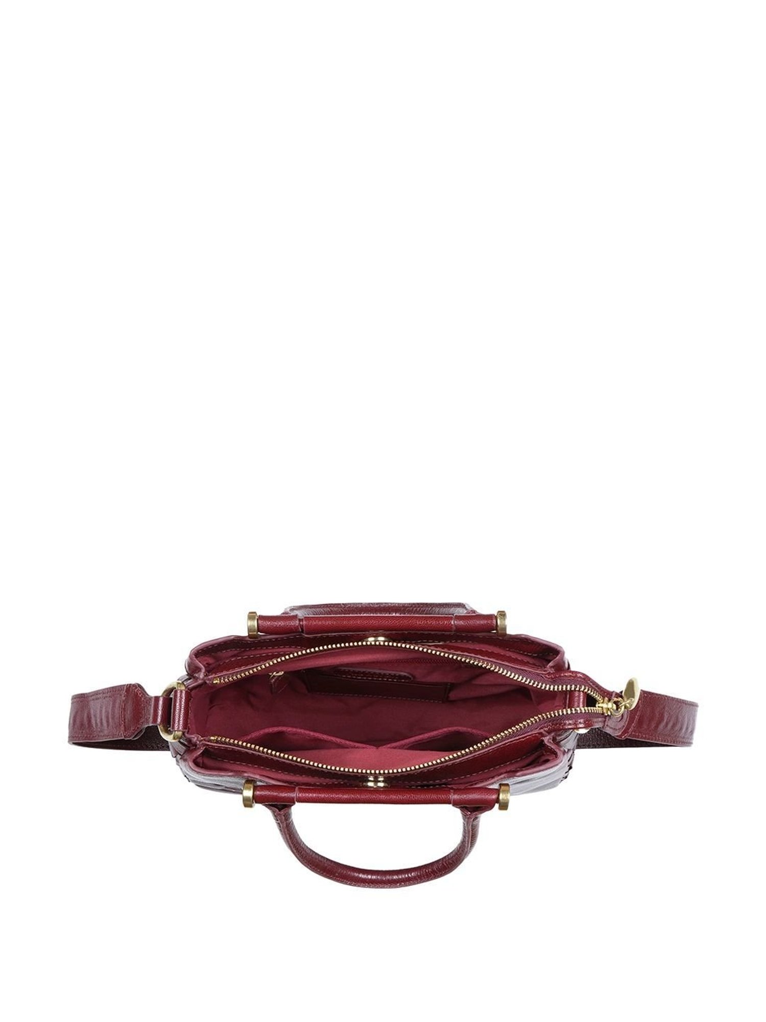 Hidesign SAHARA Red Printed Medium Handbag